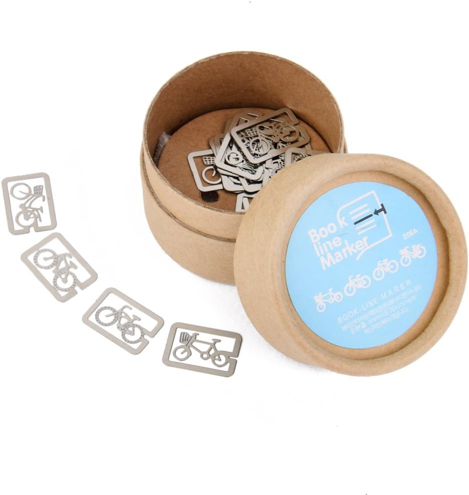 Box of Approx.20pcs 4 Styles Metal Bookmarks Souvenirs Party Favors (Bicycle)