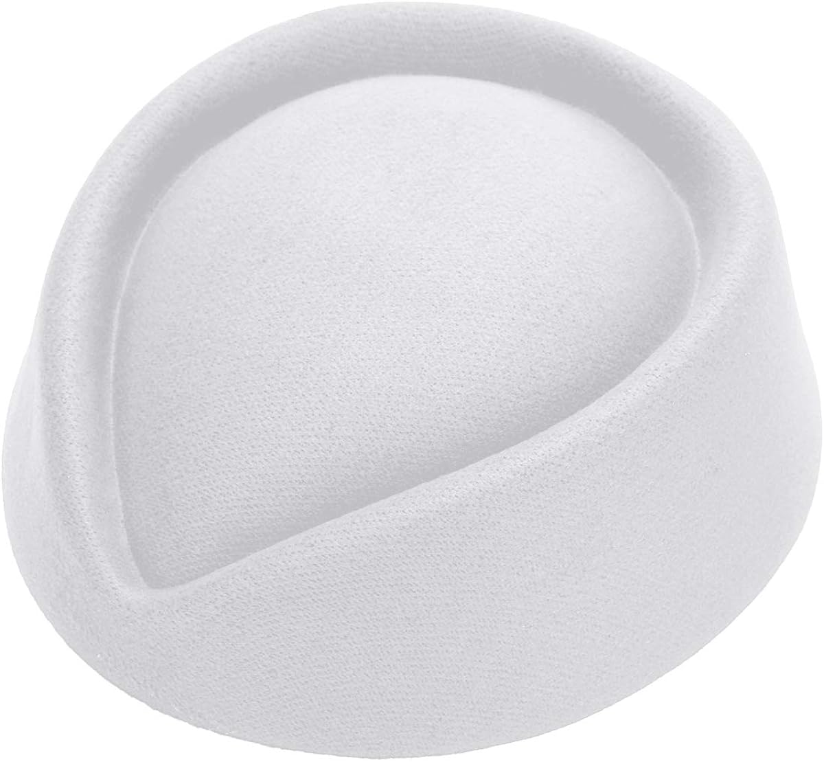 inlzdz Stewardess Hut Wollfilz Pillbox M/&uuml;tzen Damen Flugbegleiterin Cosplay Kost/&uuml;m Elegant Stewardess Cap Baskenm/&uuml;tze Party Base Kappe