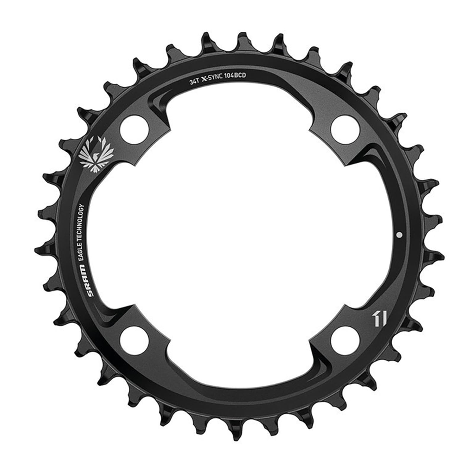 Sram X-SYNC2 Eagle 104 BCD 32D Aluminium Crankset, Sport, Black (Black), One Size