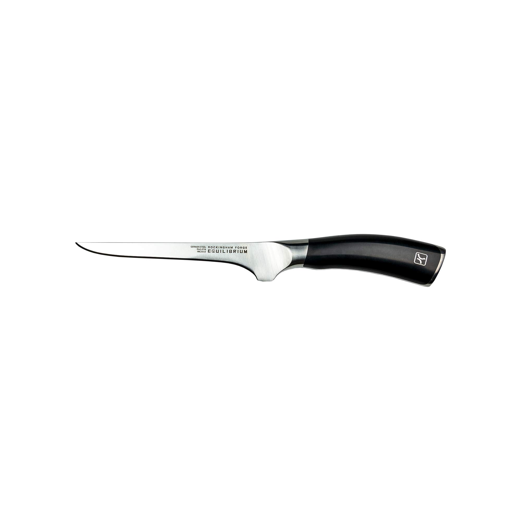 Rockingham ForgeEquilibrium 15cm Boning Knife with German Stainless Steel Blade and Black Handle