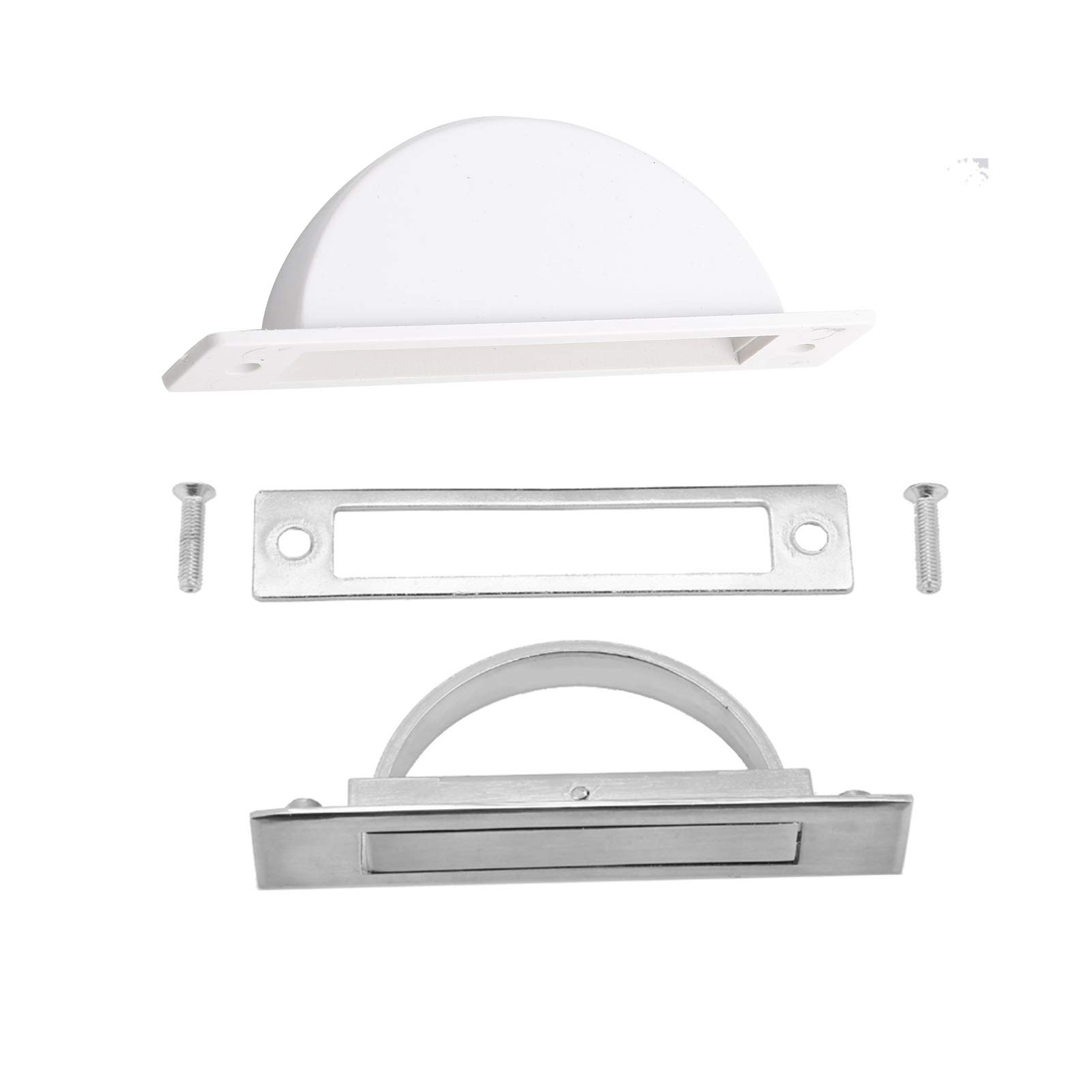 FTVOGUE Zinc Alloy Puller Handle, Invisible Drawer Handle Modern Minimalist Cabinet Pull Door Hidden Handle