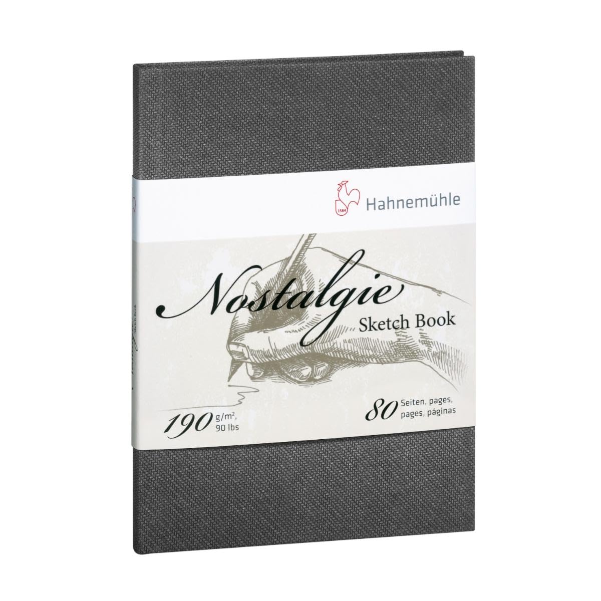 Hahnemuhle Nostalgie Sketch Book Portrait A5 (8.3x5.8 inches) 190gsm 40 sheets/80 Pages