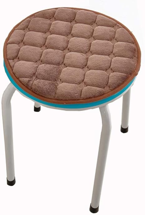 QTSL Felpa Redondo cojin,Pequeño Taburete Silla Deslizante cinturón