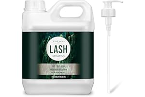 TWILASH BY DLY Lash Shampoo Bulk, Eyelash Cleanser for Extensions 2 Liters, Dispenser Pump, Safe Makeup Remover, Non-irritating or Burning Eyelid Foaming Cleanser for Professional Salon and Home Use (Forest-2L)
