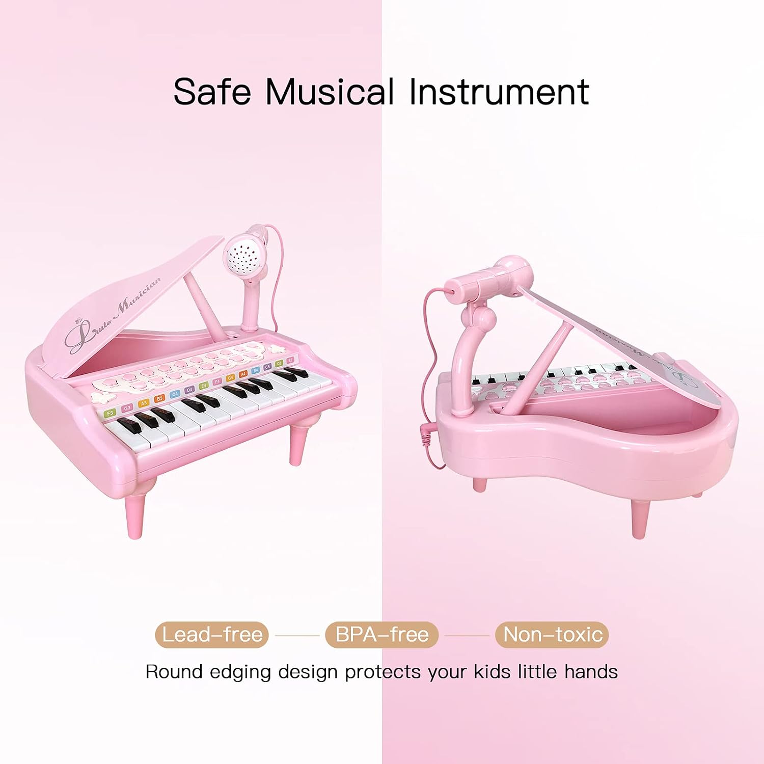 Love&Mini Kids Piano Keyboard for Baby - Musical Toy for Baby Boys Girls 3+ Years Old Birthday Gift with Microphone - Image 5