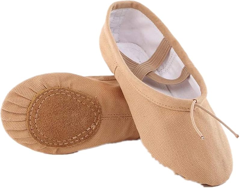 Ballettschuhe Mädchen - Dehnbare Balettschlappen Mit Ledersohle