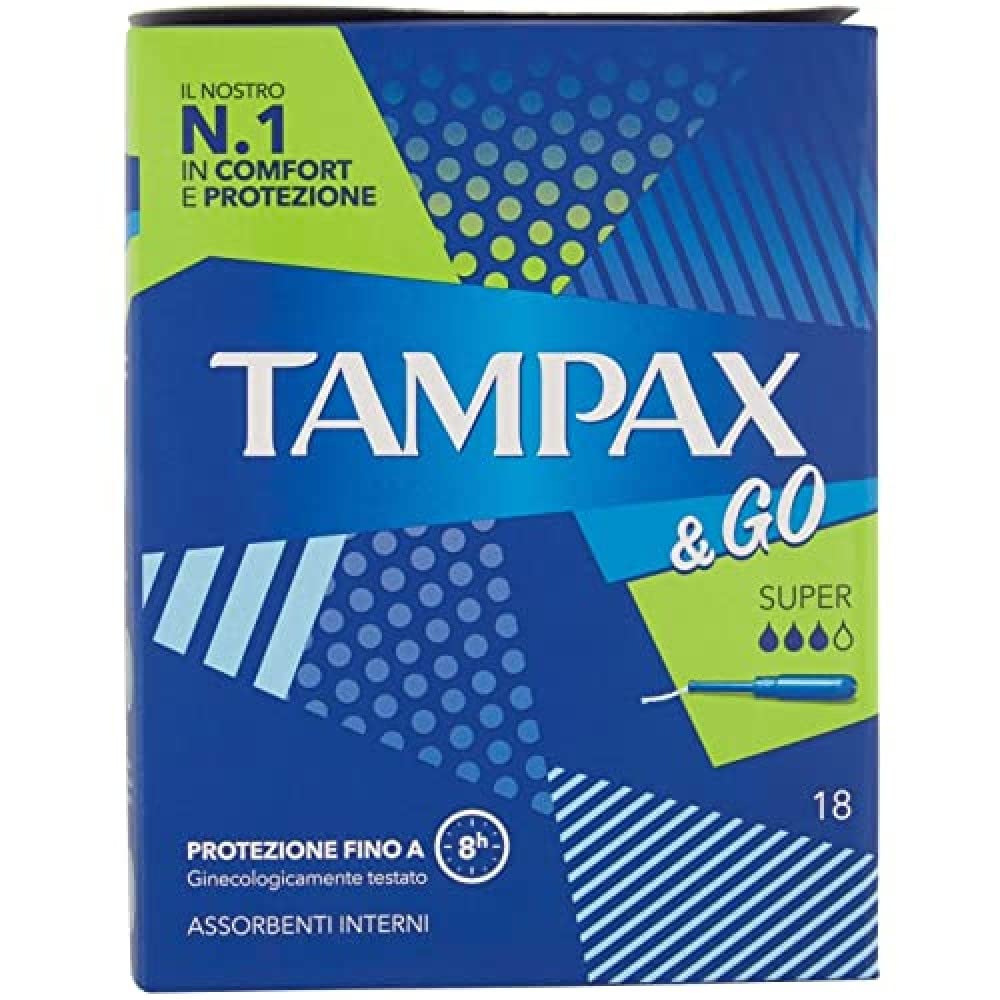 Tampax &Go Super x18 Tampons