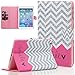 iPad Mini Case, Mini 2/3 Case, Dteck(TM) Slim Fit Cute PU Leather Folio Stand Case with Cards Slots Smart Cover for Apple iPad Mini 3/ 2/ 1 (BLUE Waves)