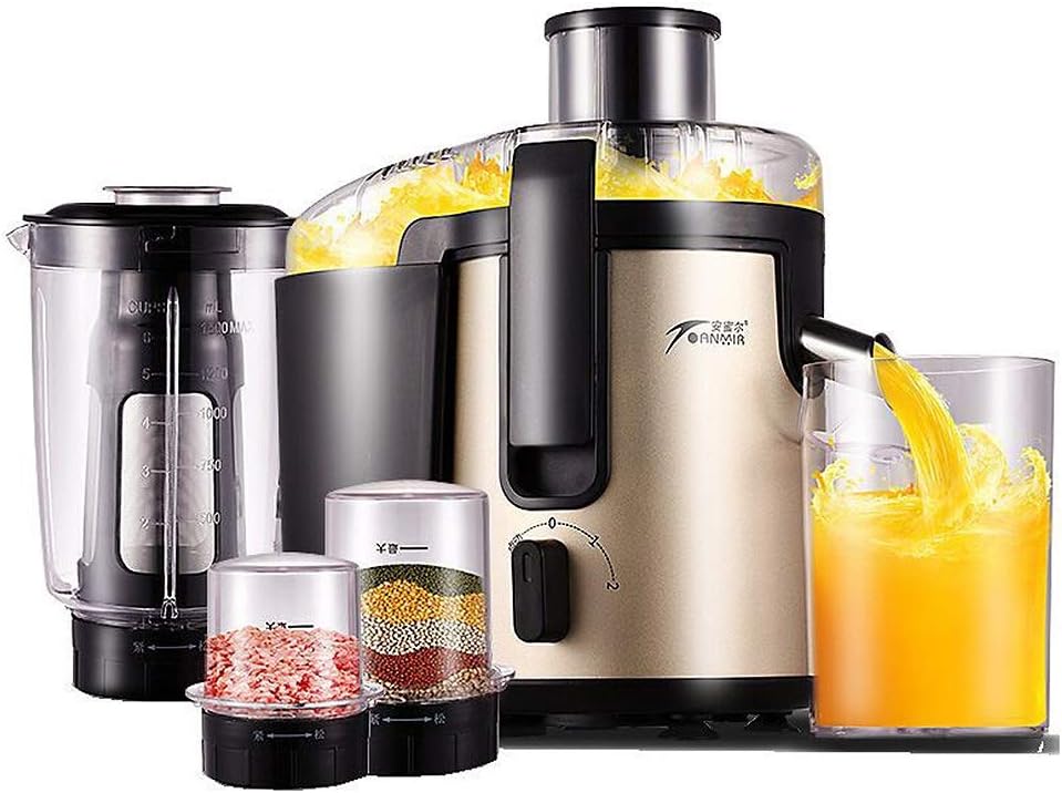 Countertop Blenders & Centrifugal Juicers, Multifunction Juicer For Fruits And Vegetables, 3 Mixing Cup And Juice & Pulp Separation Function