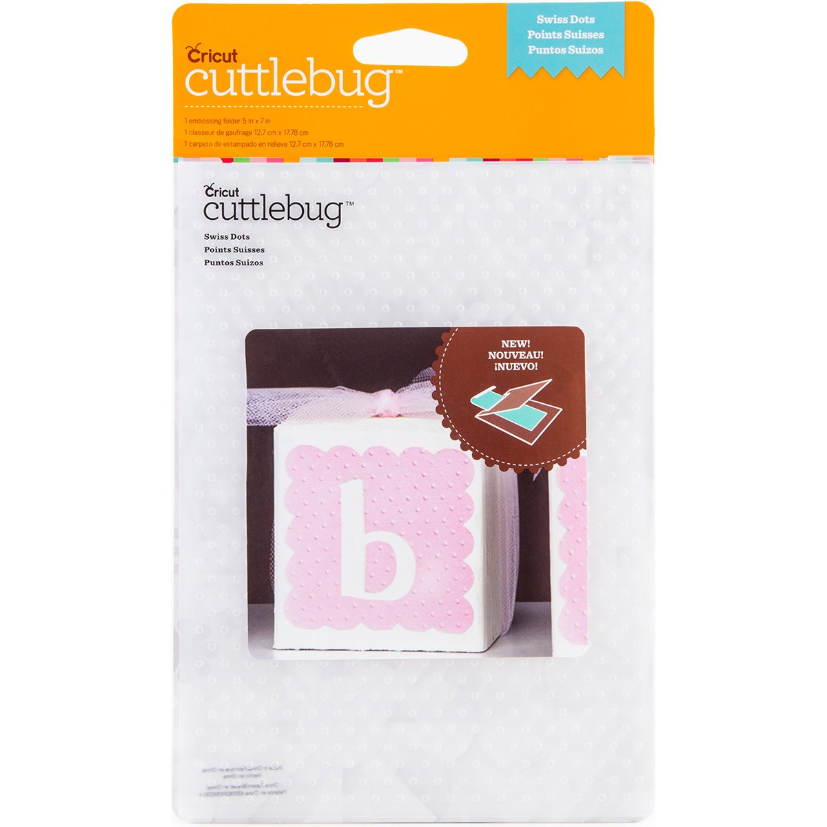 Cricut 2002784 Cuttlebug 5"X7" Embossing Folder-Swiss Dots