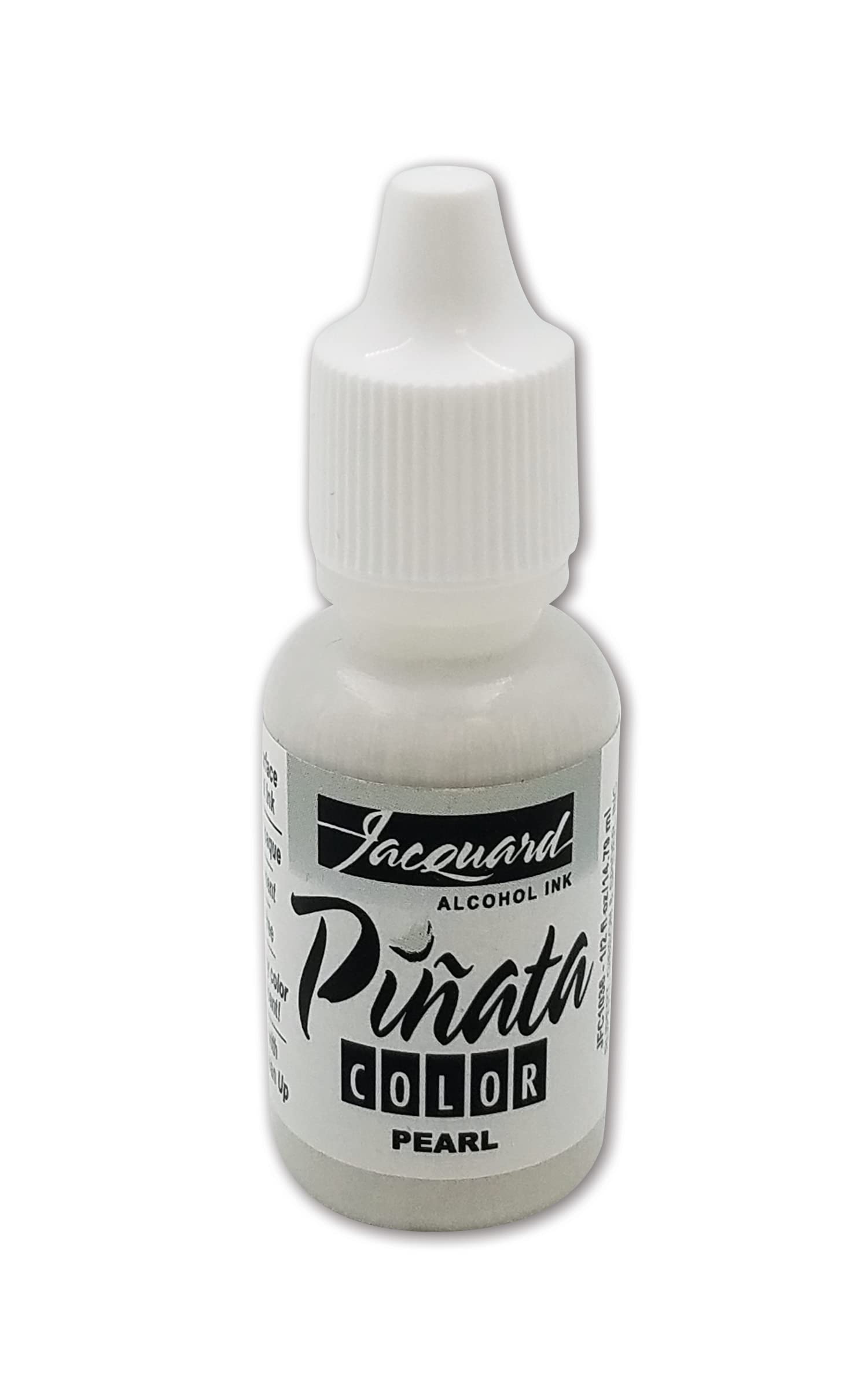 Jacquard Pinata Alcohol Ink Pearl 036, Vibrant Metallic Pigment Used with Resin Art, Fast-Drying Craft Colour for Epoxy Tumblers Yupo Paper, 1/2 fl oz 14.79ml Bottle