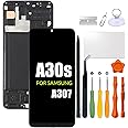 Replacement for Samsung Galaxy A30s LCD Screen with Frame INCELL for Samsung A307 A307F A307FN A307G A307GN A307GT Touch Screen Digitizer Assembly LCD Display with Repair kit(No Figerprint Function)