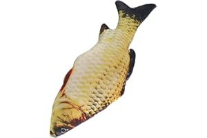 3D Soft Fish Cushion Carp Plush Throw Pillow, Carp Fish Shape Simulation Cushion Throw Pillow Children Toy Sofa Home Decor (8