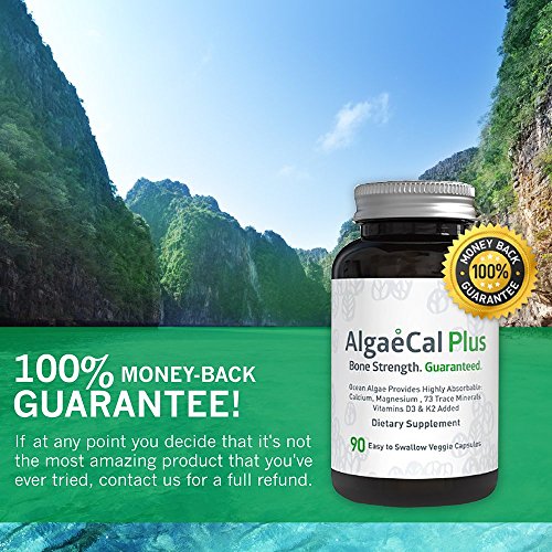 Natural Calcium and Magnesium Supplement AlgaeCal Plus (90 Capsules