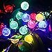oobest Solar String Light Waterproof Multicolour 6 Meters 30 LED Crystal Ball for Christmas Tree , Patio, Lanscape, Holiday, Wedding, Lawn Decoration