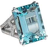 925 sterling silver ladies light blue gem ring gorgeous ring Angel wings wedding ring charming fashion marquise ring moonstone diamond jewelry leisure accessories engagement ring size 6-10 554