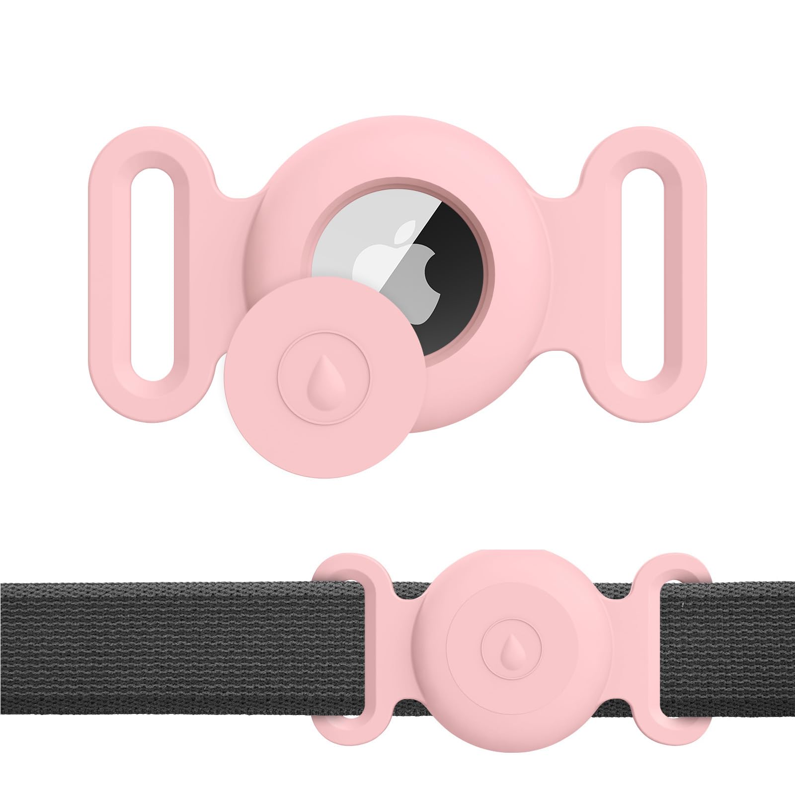 Meliya Airtag Case 1st/2nd for Dog Cat Collar, Waterproof Apple Airtag Protective Holder GPS Tracking Finder for Pet, Silicone Case for Dog Collar Cat Loop Holder Pet Accessories — image 1