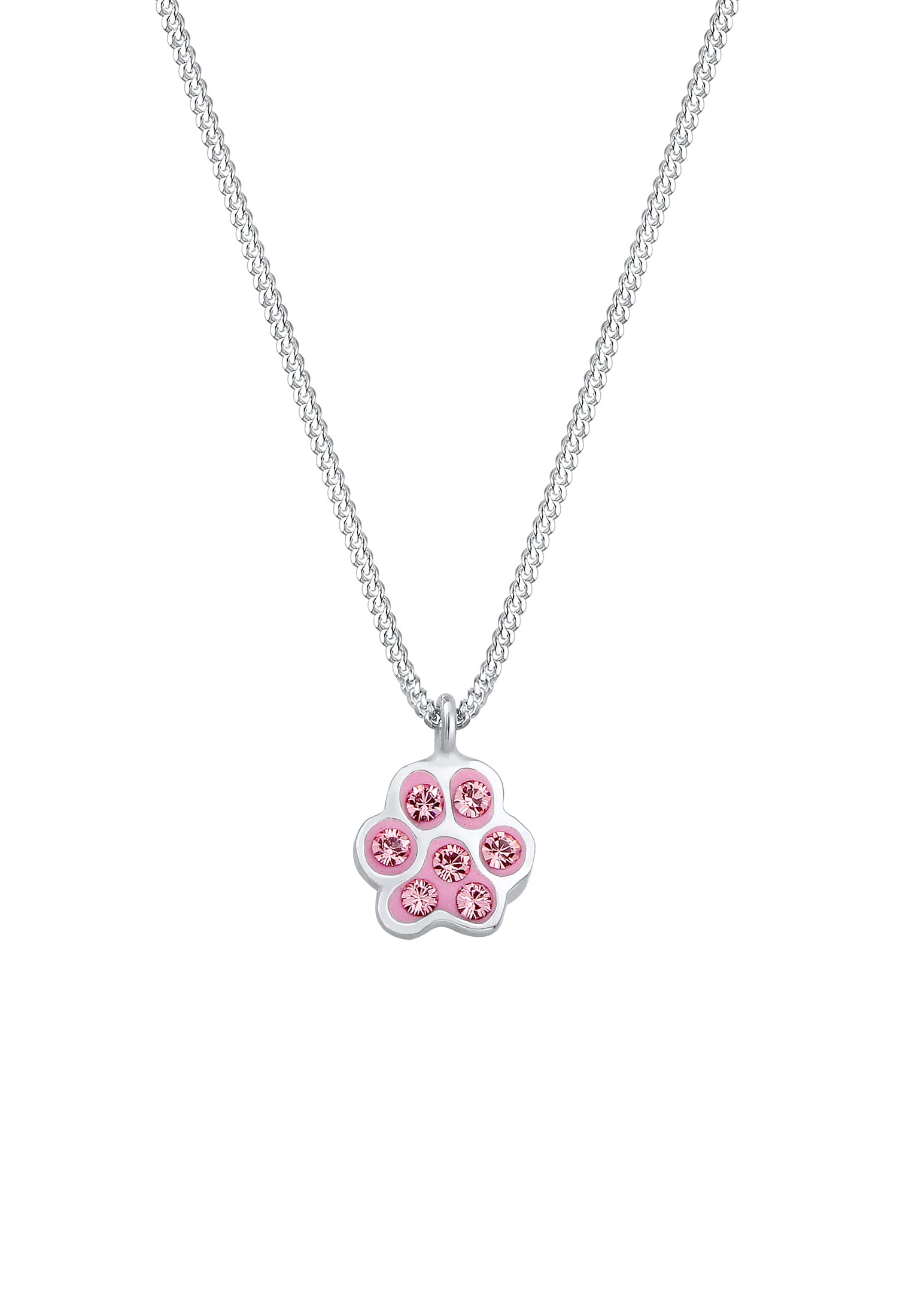 Elli Necklace Animal Paw Crystals 925 Sterling Silver