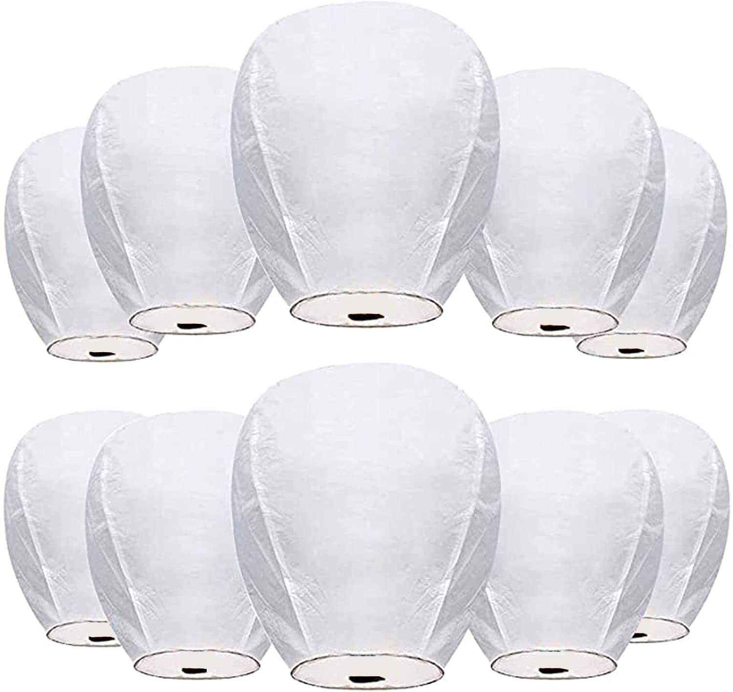 Photo 1 of 10 Pack Paper Lanterns, Round Paper Lanterns for Birthday, Wedding, Christmas, Bridal, Home Decor, Party Decoration