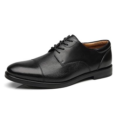 La Milano Mens Wide Width Cap Toe Leather Lace-up Jamaica
