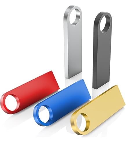 Pacco 5 Chiavette USB Kootion 2.0 - Misure Miste 32G 16G 8G 4G 2G 1G - Multi Color