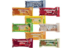 S.O.S. FOOD LAB LLC SOS Food Lab Emergency Food Bar (9 Energy Bars, 9 Assorted Flavors) - 400 Calorie, Low Sodium, Nutrient Dense Millenium Bar - Ready to Eat, 5 Year Shelf Life Survival Food for Disaster Preparedness