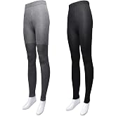 GAP Women's Original Ribbed Seamless Tights, 2-pack Footless &amp; Fleece Lined Tights, Soft