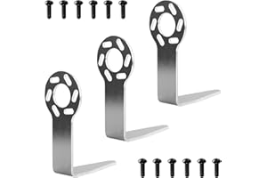 QQZ 889661M Rafter Hook for Metabo HPT Tools, also for Hitachi, Distance from Screw Hole to Center Point 1.5”to 1.9”Aluminum -3 Pcs