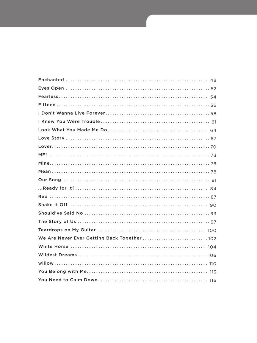 40 Taylor Swift Songs: Really Easy Piano | Sheet Music with Lyrics and Performance Tips | Beginner Pop Songbook for Piano Players | Really Easy Piano ... Hal Leonard (Really Easy Piano; Hal Leonard) 40 Taylor Swift Songs: Really Easy Piano | Sheet Music with Lyrics and Performance Tips | Beginner Pop Songbook for Piano Players | Really Easy Piano ... Hal Leonard (Really Easy Piano; Hal Leonard) Pa