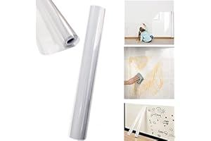 KAMATION Electrostatic Absorption Wall Protective Film, Self-Adhesive Removable Wall Electro Static Protective Film, Electrostatic Protective Film Oil Proof Waterproof Sticker Easy to Clean (A-6.6 ft)