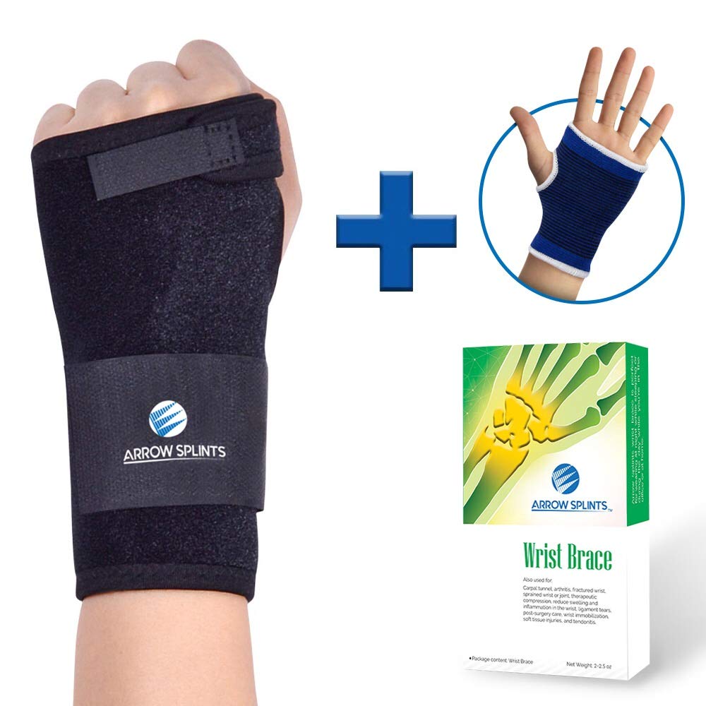 Industrial & Scientific Wrist Support Compression Sleeve Arrow Splints