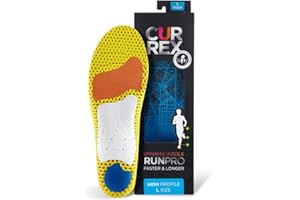 CURREX RunPro Insoles for Running Shoes – Arch Support Inserts to Help Reduce Fatigue, Prevent Injuries & Boost Performance – for Men & Women – High Arch, Medium