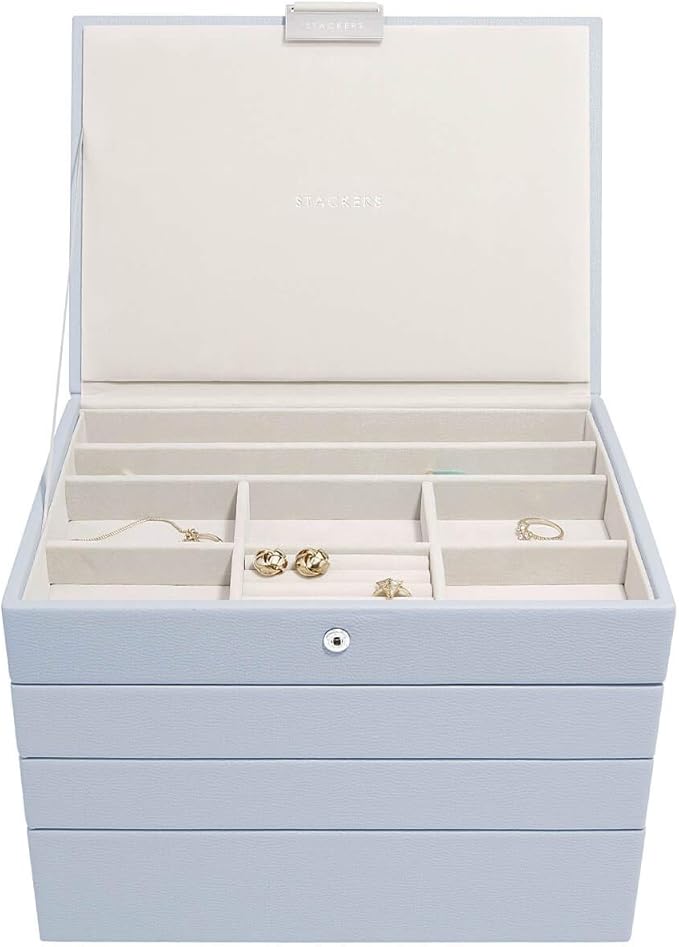 Stackers Lavender Classic Medium Jewellery Box Set of 4 Amazon.co.uk Kitchen & Home