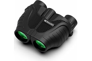 PowerGpt 15x25 Compact High Powered Binoculars for Adults/Kids, Small Waterproof Binoculars with Low-Light Night Vision for Bird Watching, Hunting, Travel, Theater, Opera, Concerts, Sightseeing