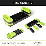 OZE SPORTS Aerobic Stepper Platform 2-5 Level Adjustable Green 5 Steps view 5