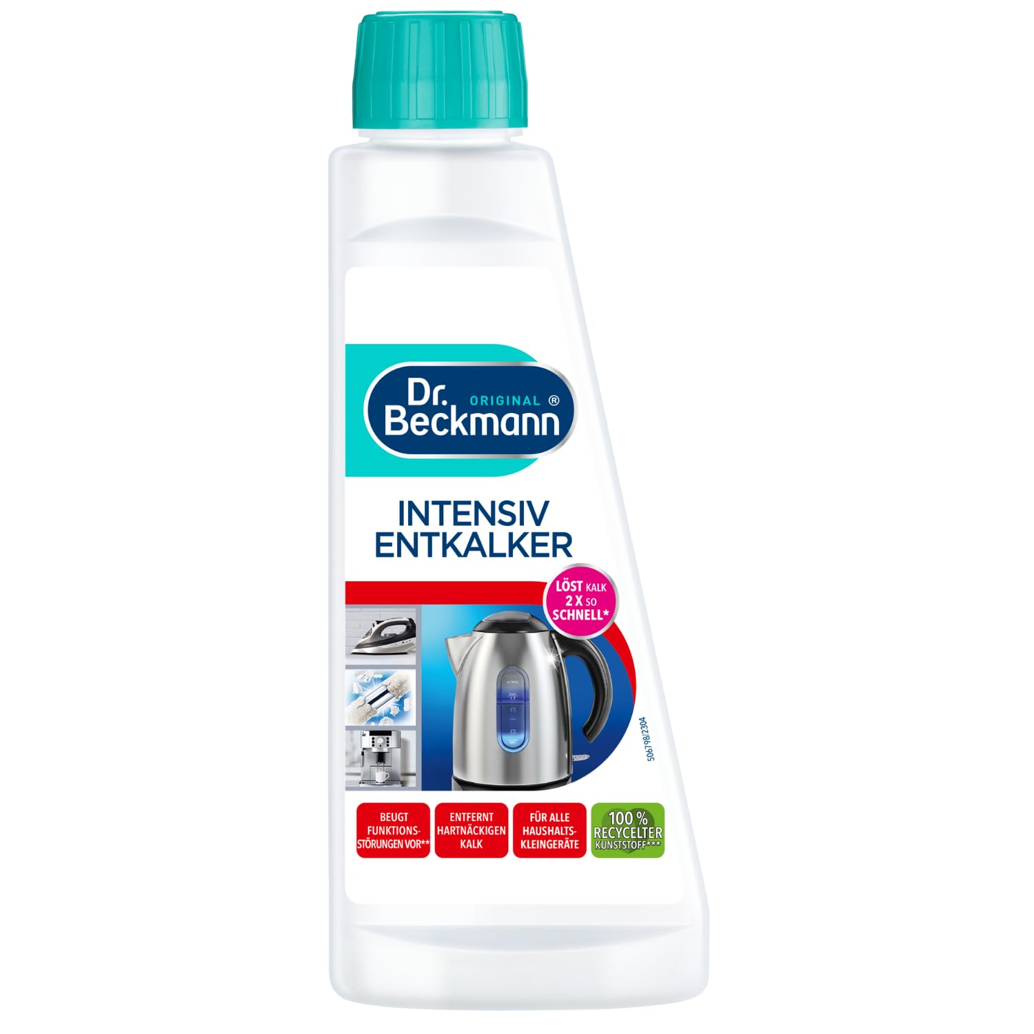 Dr. Beckmann Intensiv Entkalker | Gegen hartnäckigen Kalk in Haushalts-Kleingeräten | Beugt Funktionsstörungen vor | 250 ml (1er Pack)