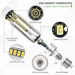 DragonLight Newest 60W Corn LED Light Bulb