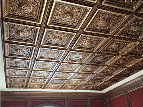 La Scala Faux Tin Ceiling Tile Antique Gold Buy Online In