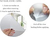 Zindoo Window Film Privacy Frosted Self Adhesive 59.5x400cm UV 95% High Privacy view 8