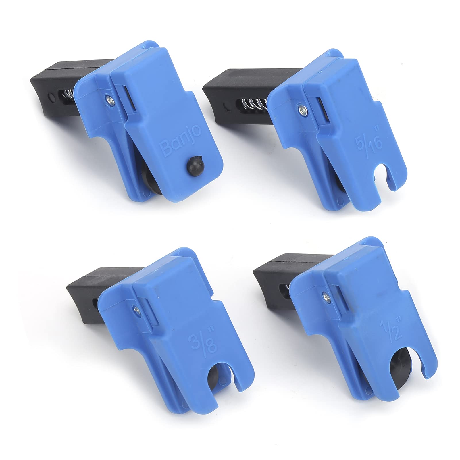 4PCS Oil Pipe Clamp Vertical Automotive Repair Maintenance Tool for Multiple Sizes, Car Engine Fastening Accessory