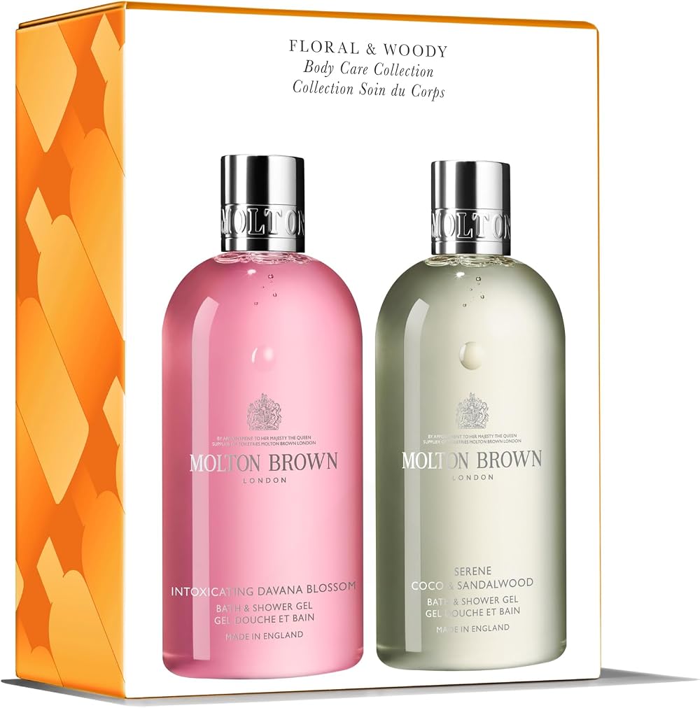 Molton Brown Woody Floral Body Care Gift Set Davana Coco Sandalwood 2x300ml