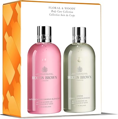 Molton Brown Woody Floral Body Care Gift Set Davana Coco Sandalwood 2x300ml