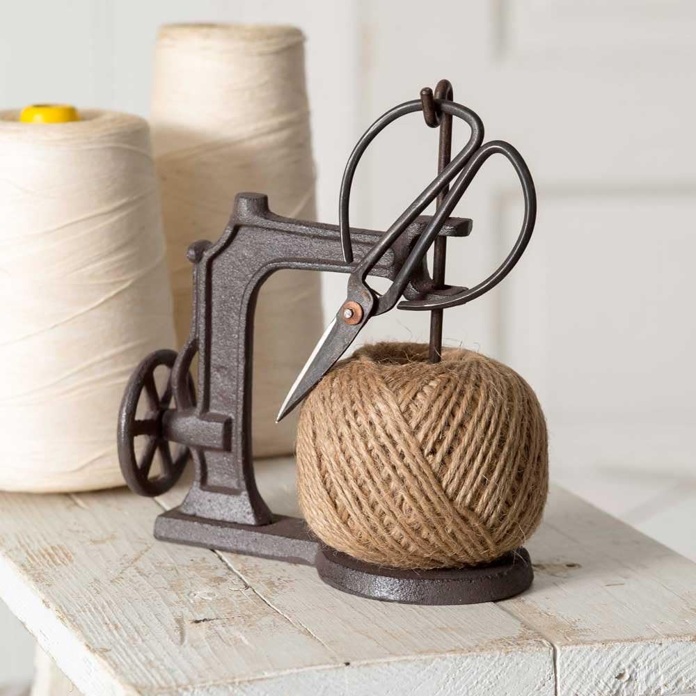 CTW 520057 Sewing Machine Jute Twine Ball String and Scissors Holder