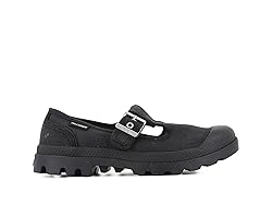PALLADIUM WOMENS PAMPA WASHED MARY JANE, BLACK, 7