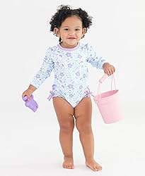 RuffleButts Fairytale Garden Long Sleeve One Piece