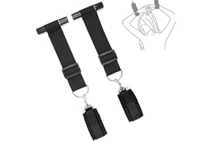 Door Sex Swing Straps Hanging Wrist Cuffs Adjustable Bondage Restraints BDSM Kit with Plush Leather Couple Handcuffs Bondage 