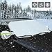 AUTSCA Car Windshield Snow Cover Sun Shade Protector with Rearview Mirror Protector and Anti-Theft Edges (Mid)