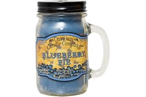 Our Own Candle Company, Blueberry Pie Scented Mason Jar Candle, 100 Hour Burn Time, 13 Ounces