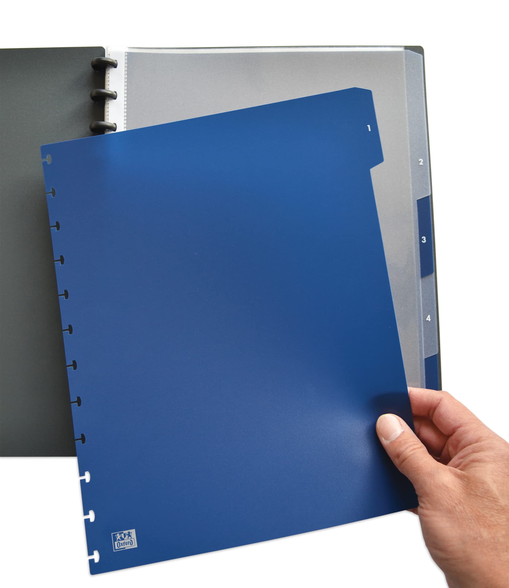 Elba Vario-Zipp 61464FL File Dividers for Ring Binders 320 x 245 x 3 mm Pack of 5