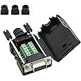 YIOVVOM DB9 Breakout Connector to Wiring Terminal RS232 D-SUB Male Serial Adapters Port Breakout Board Solder-Free Module with case(Female Serial Adapter)